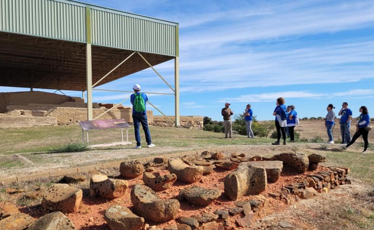 Visita del grupo al Yacimiento de La Mata. 