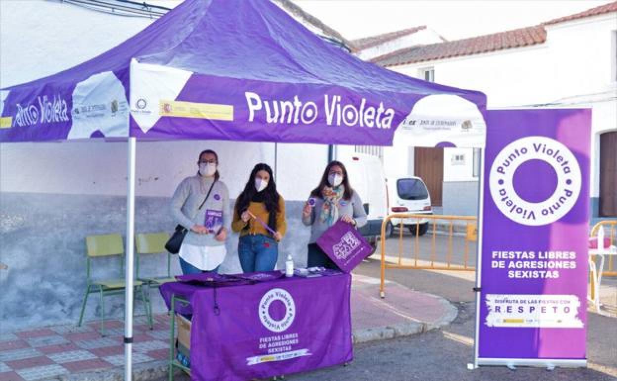 Punto Violeta que se instaló en Campanario el año pasado. 