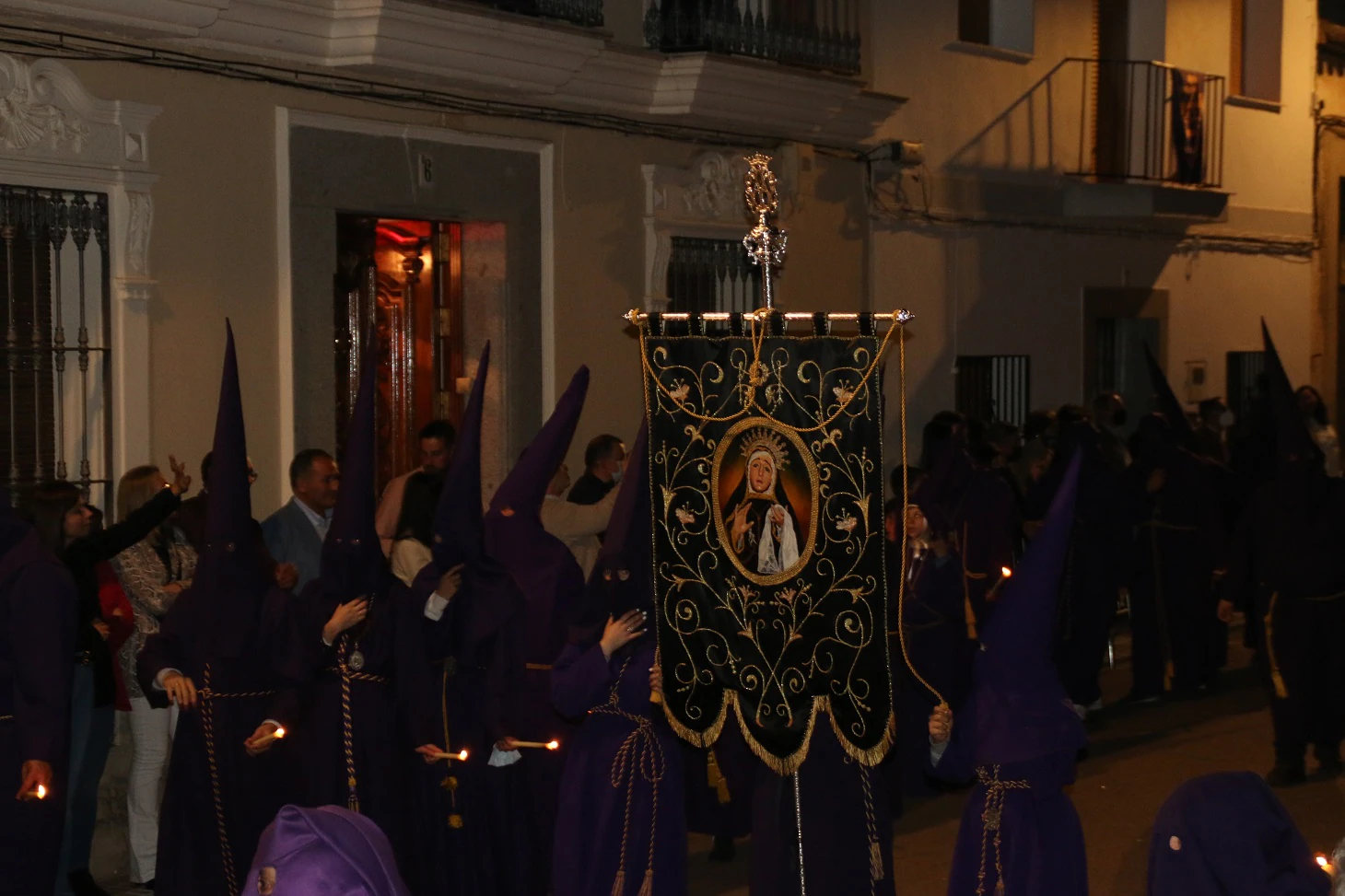 Celebración de las procesiones del Jueves Santo en Campanario. 