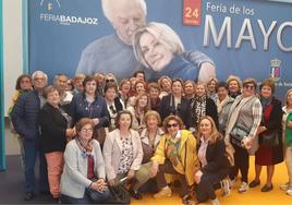 Un grupode Campanario visita la Feria de Mayores de Badajoz