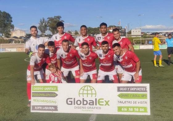 Once inicial del CF Campanario en la ida de Cuartos frente al EMD Solana