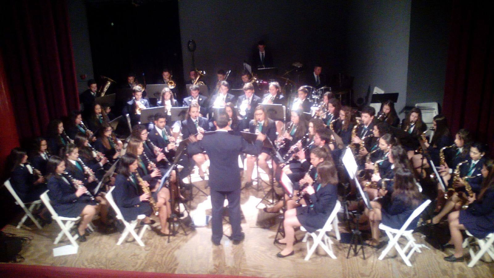 Momento del concierto que ofreció la banda municipal de música de Campanario. 
