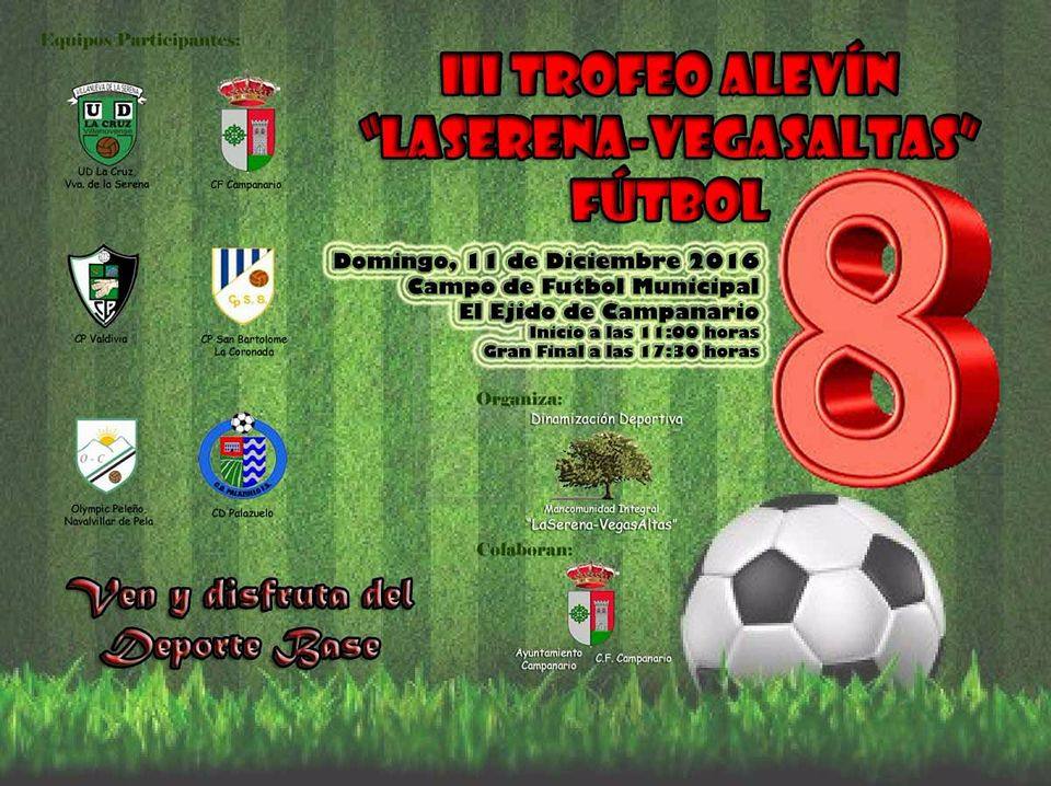 Trofeo alevín de fútbol-8, este domingo en el campo municipal El Ejido