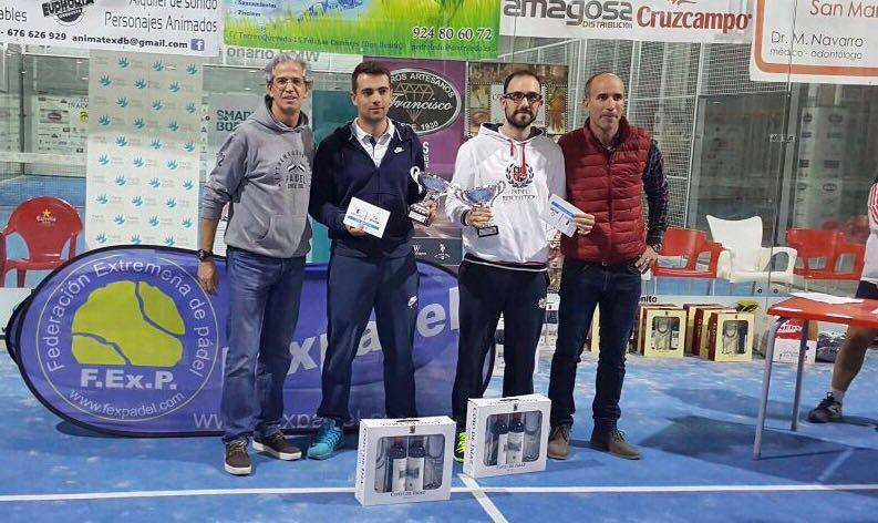 Manuel Arcos y Sebas Díaz, campeones de 4ª en el torneo federado de pádel de Atavas