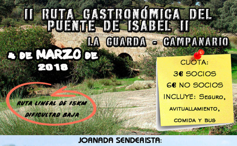 Este domingo 4 se celebra la ruta gastronómica del 'Puente de Isabel II'