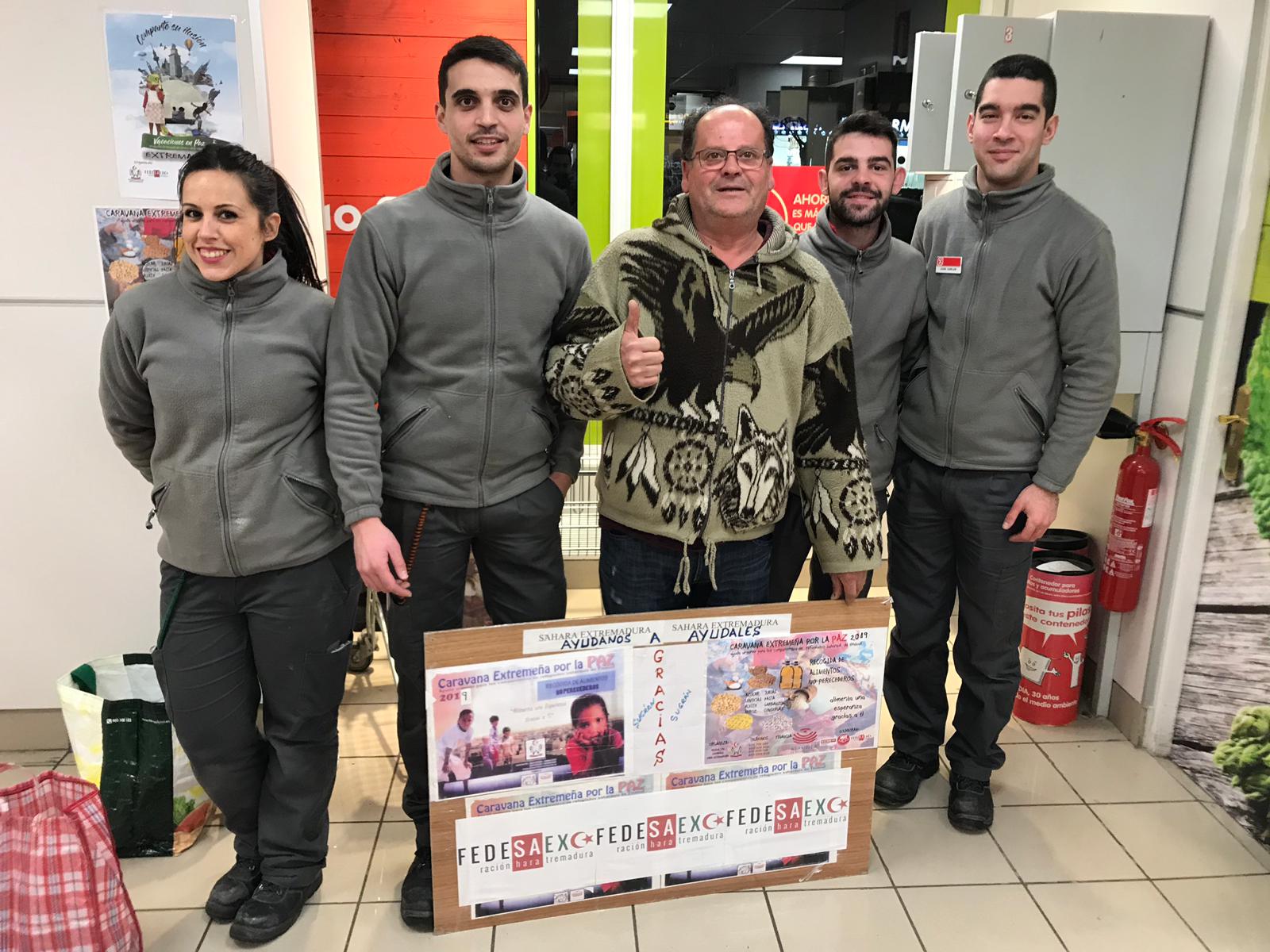 Paco Galán, encargado de la recogida de alimentos. 