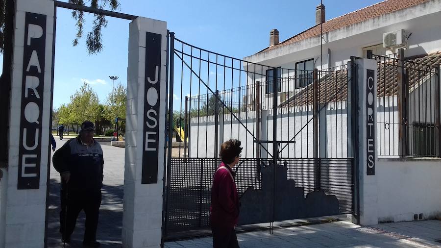 El nombre de José Cortés ya es visible en la entrada a este parque. 