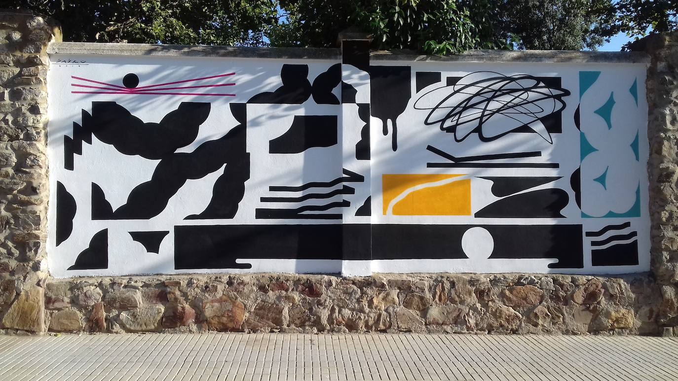 Obra realizada por otro artista urbano, Javier Bañez, con motivo de esta cuarta edición. 