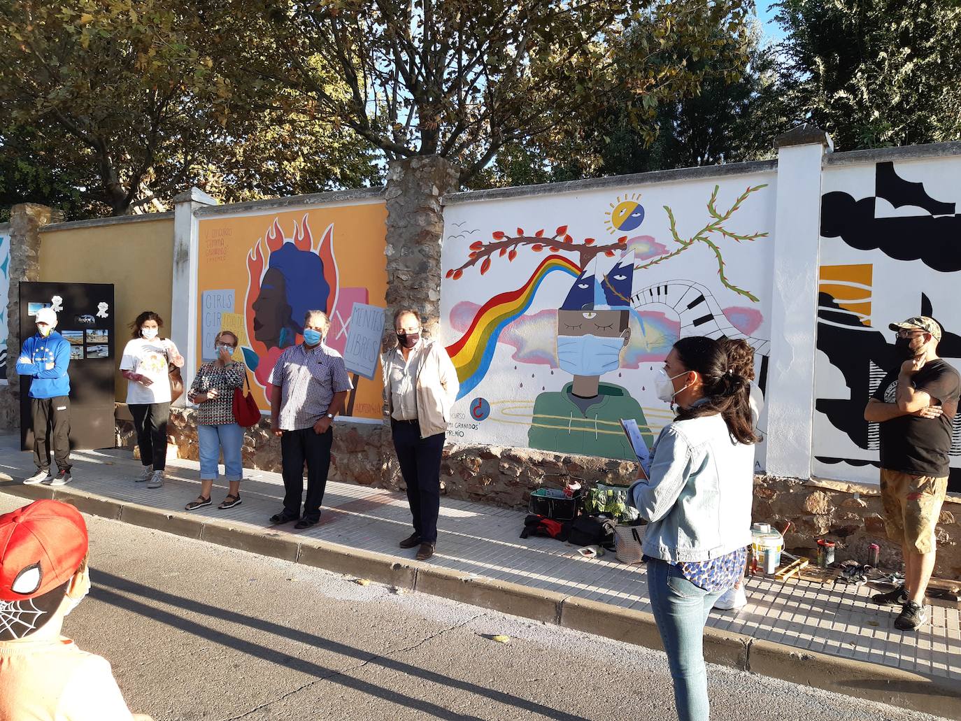 Entregados los premios de las nuevas obras plasmadas en el muro de Gemma Granados