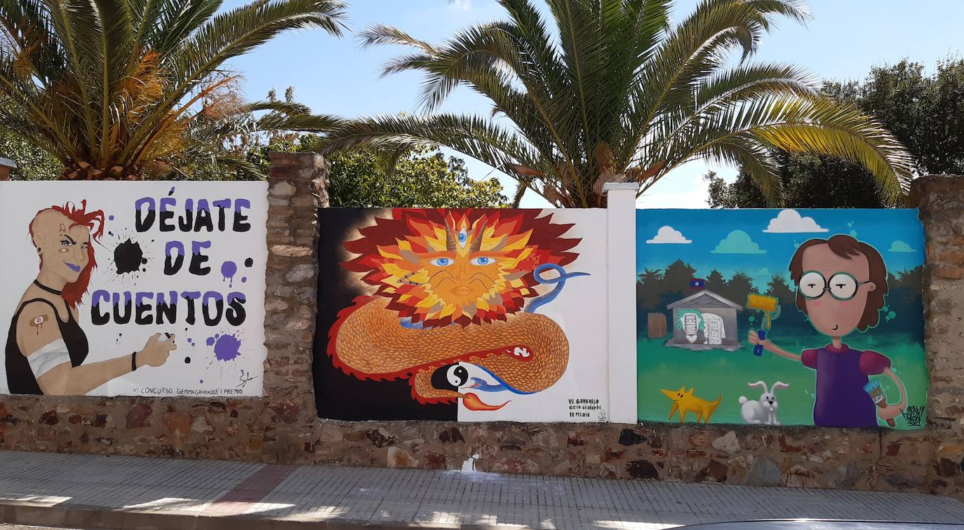 Imágenes ganadoras de esta edición, junto a un dibujo de Gemma realizado por Ben Tocha. 