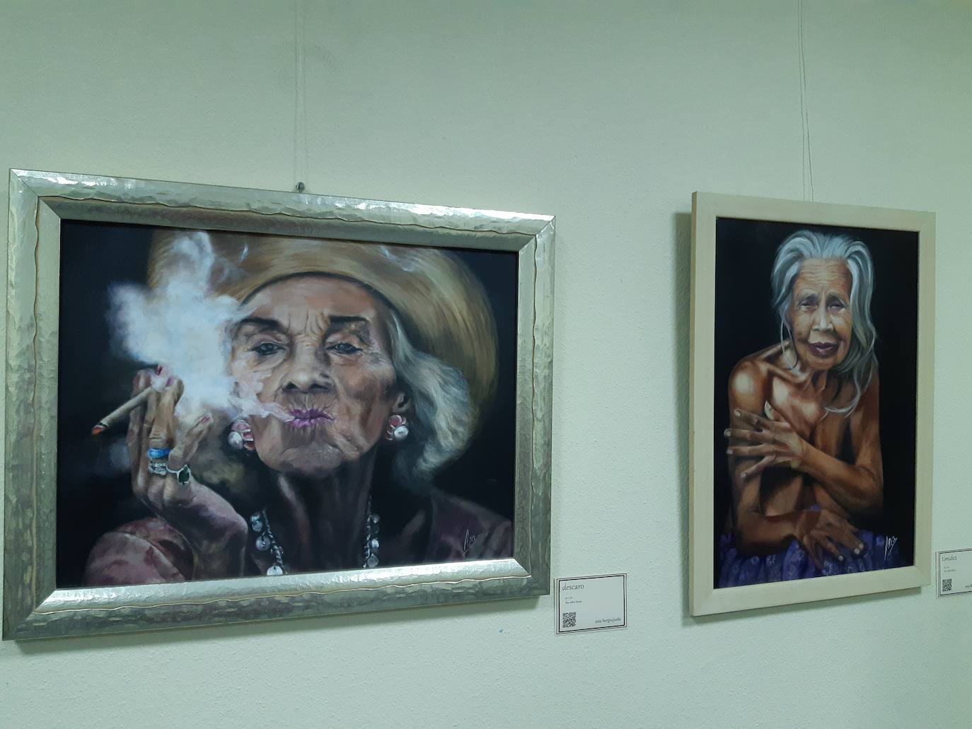 Retratos de mujeres mayores, entre las prioridades de la autora. 