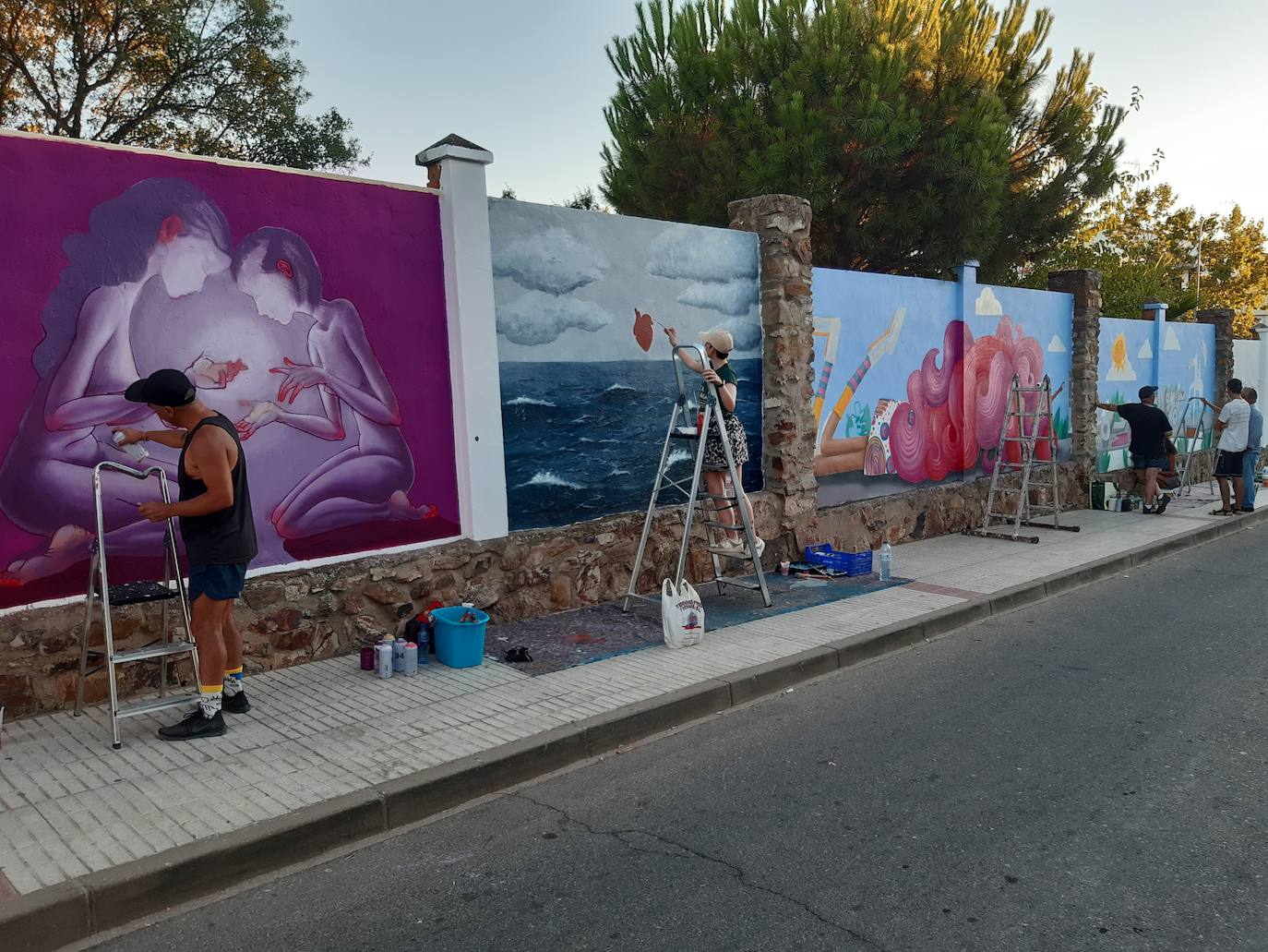 Las obras estarán finalizadas mañana y se llevará a cabo la entrega de premios. 