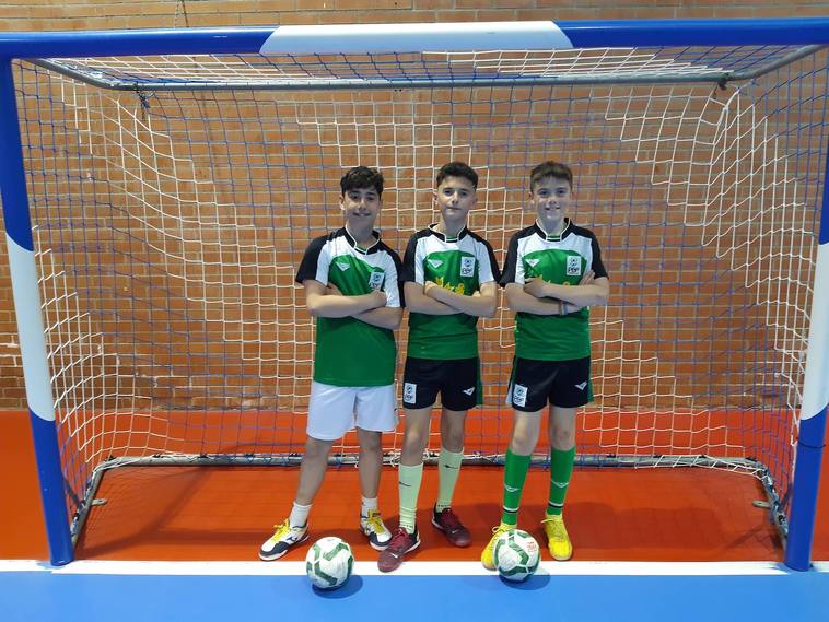 Tres integrantes de la ED Casareña son seleccionados para el Campeonato de España alevín de fútbol sala