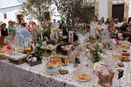 Imagen de la celebración de la Mesa del Ramo del pasado año.