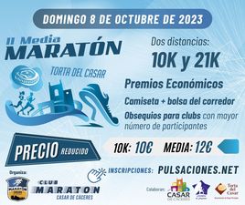 La II Media maratón 'Torta del Casar' supera ya el número de inscritos del pasado año
