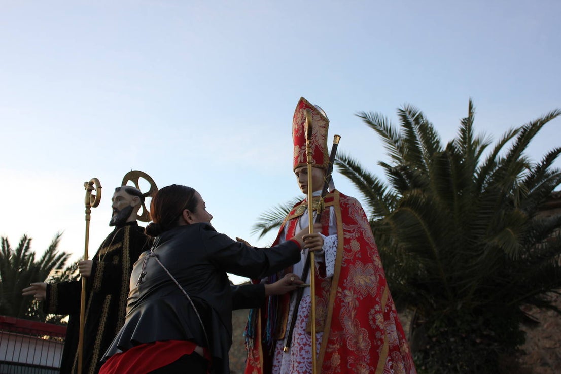 San Benito y San Blas, muy arropados a su llegada a la localidad