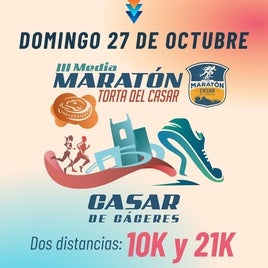 Todo listo para la III Media Maratón y 10K Torta del Casar que se celebra este domingo en la localidad