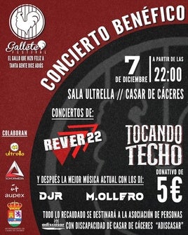 La Asociación Gallete Festival organiza su último concierto que será benéfico para Adiscasar
