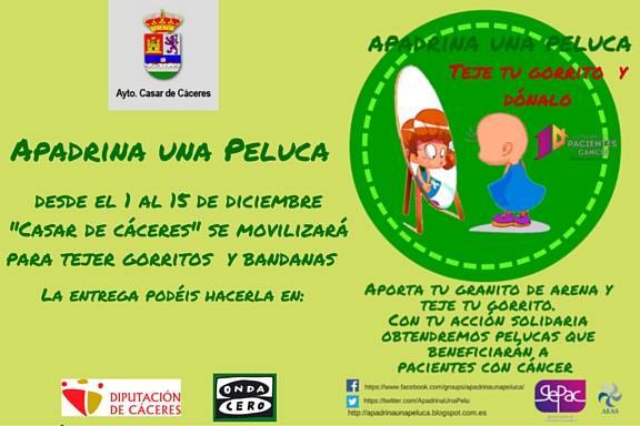 Casar teje gorros a favor de pacientes con cáncer