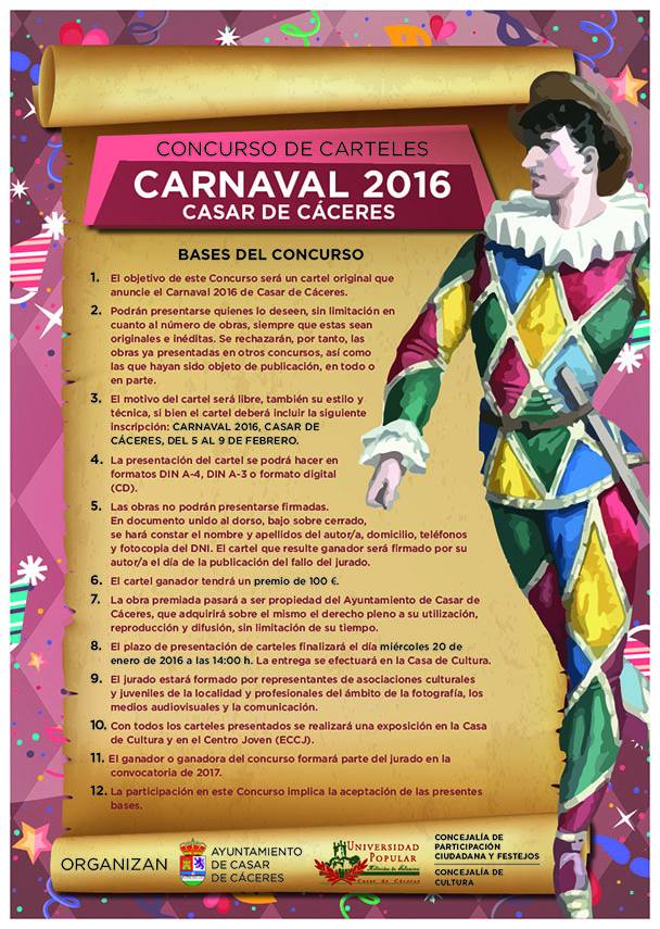 Buscan diseños originales para anunciar el Carnaval