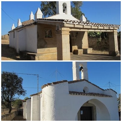 Arriba ermita de San Francisco, abajo la de San Jerónimo. 