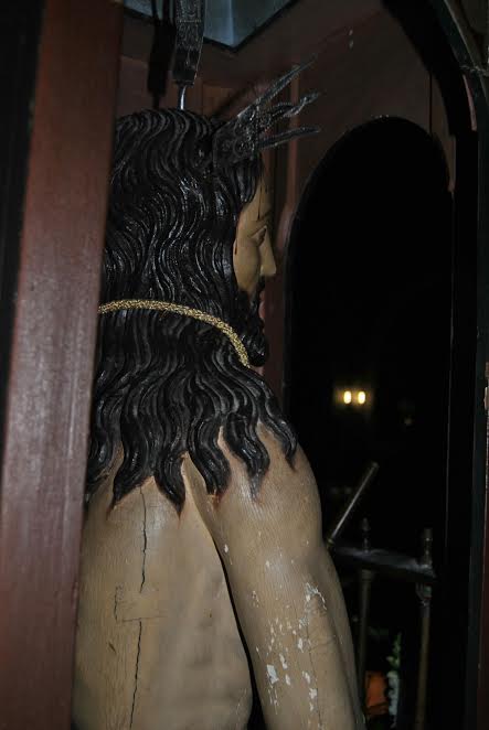 El Cristo de La Ventana es la primera imagen que está siendo restaurada. VERA CRUZ