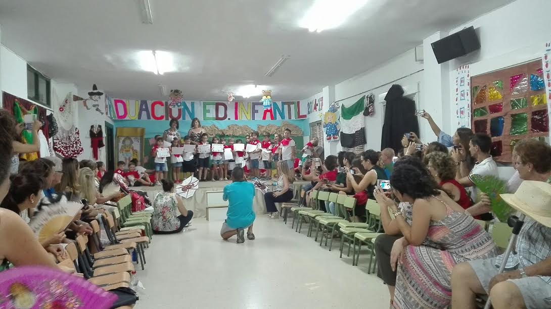 Acto de graduación de Infantil celebrado hoy. 