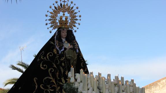 La Virgen de La Soledad regresa a la localidad tras ser restaurada