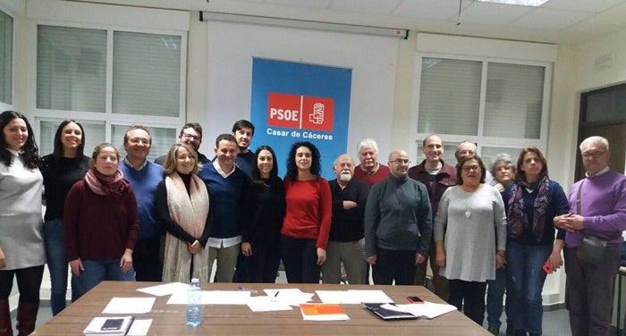 Nueva Comisión Ejecutiva del PSOE de Casar de Cáceres. 
