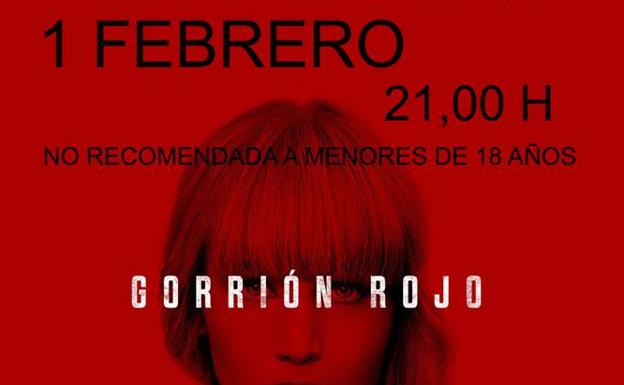 El auditorio del Centro Cultural acoge este viernes la película 'El Gorrión Rojo'