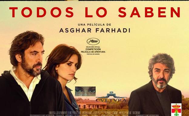 El auditorio del Centro Cultural acoge este viernes 8 de febrero la proyección de la película 'Todos lo saben' 