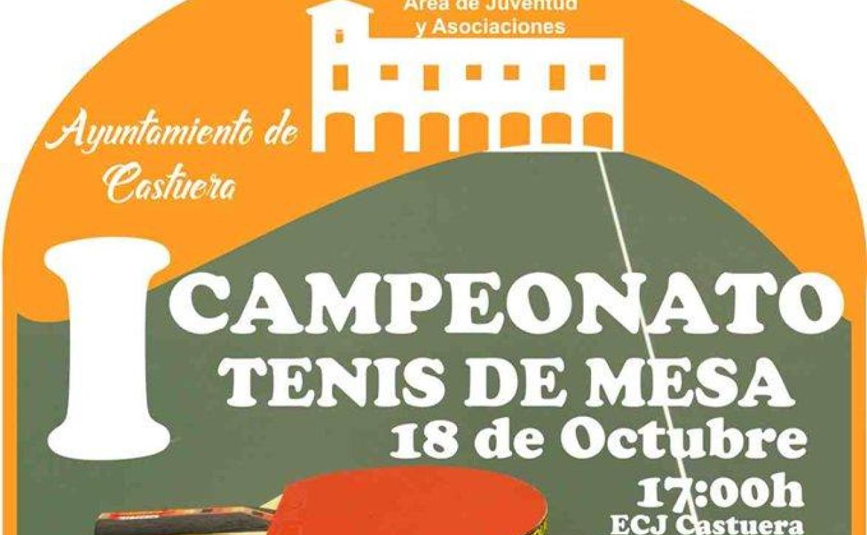 Cartel I Campeonao Tenis de Mesa 