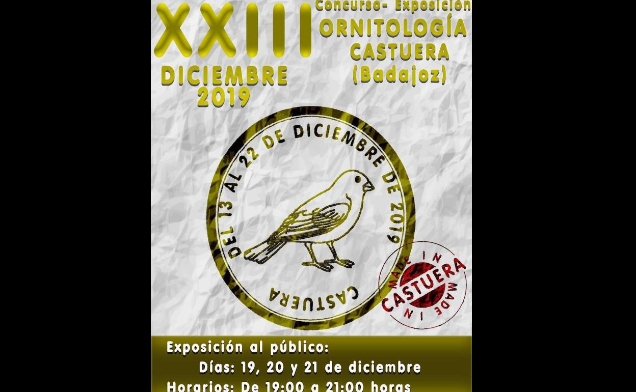 Castuera acoge del 13 al 22 de diciembre el XXIII Concurso Exposición de Ornitología
