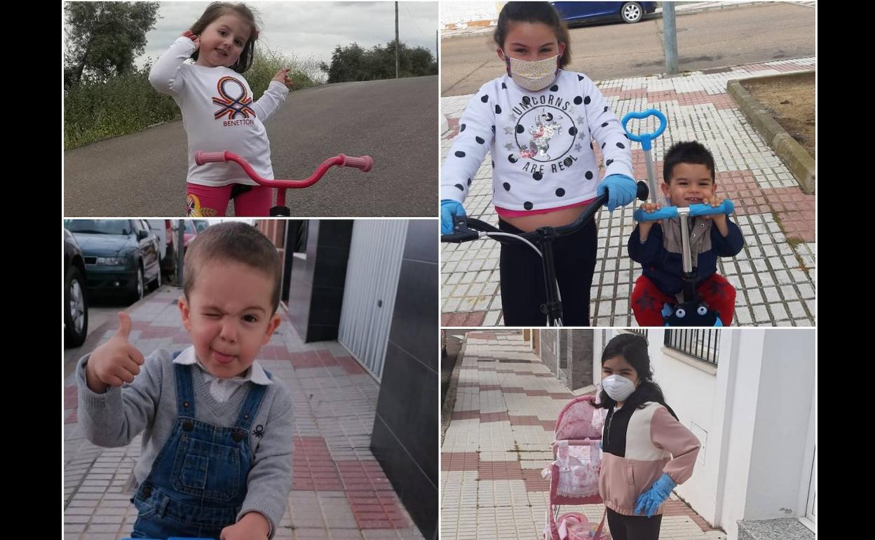 Fernando Godoy, Daniela Murillo y otros niños en su primera salida 