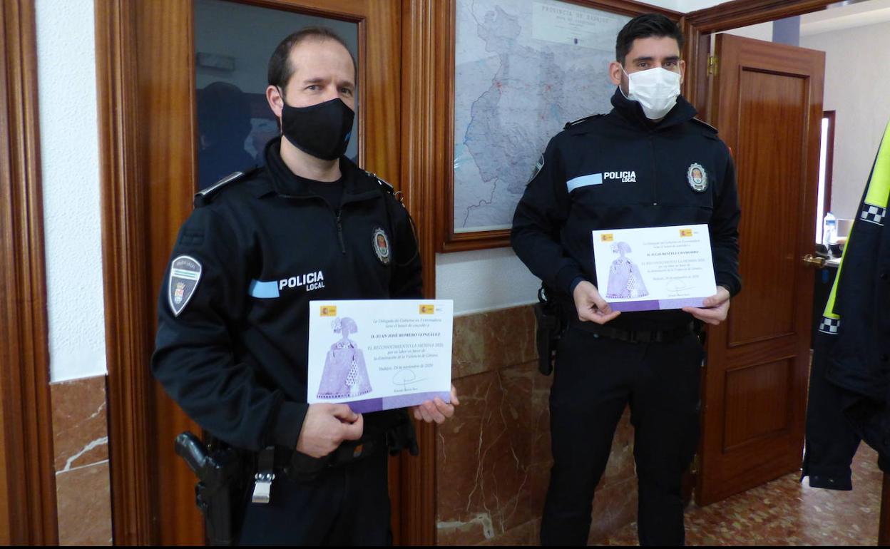 La Policía Local de Castuera de Castuera, reconocida con el premio 'Menina' por su labor en la eliminación de la violencia de género