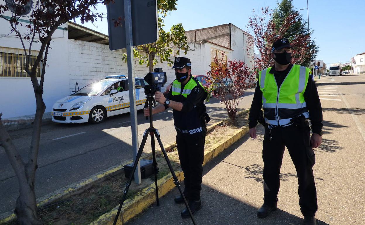 Control de velocidad de la Policia Local