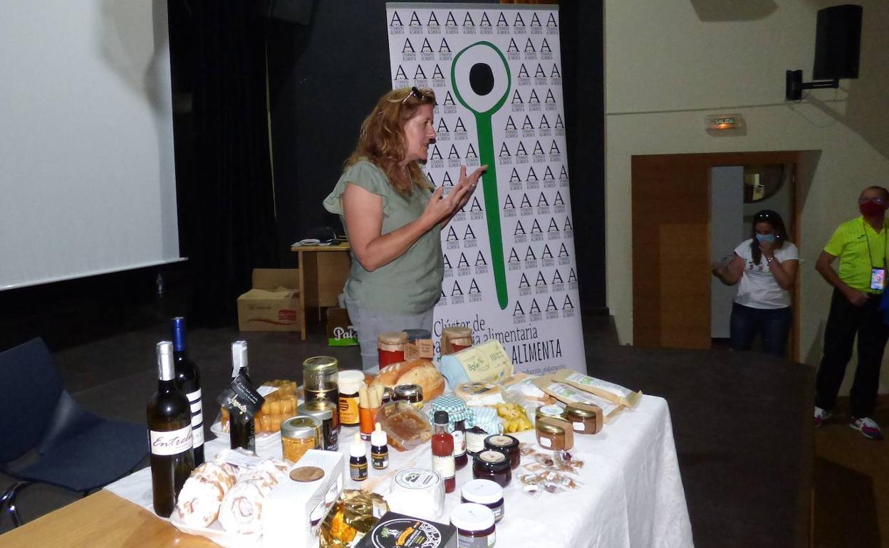 Carolina Fraile en el acto de presentación 