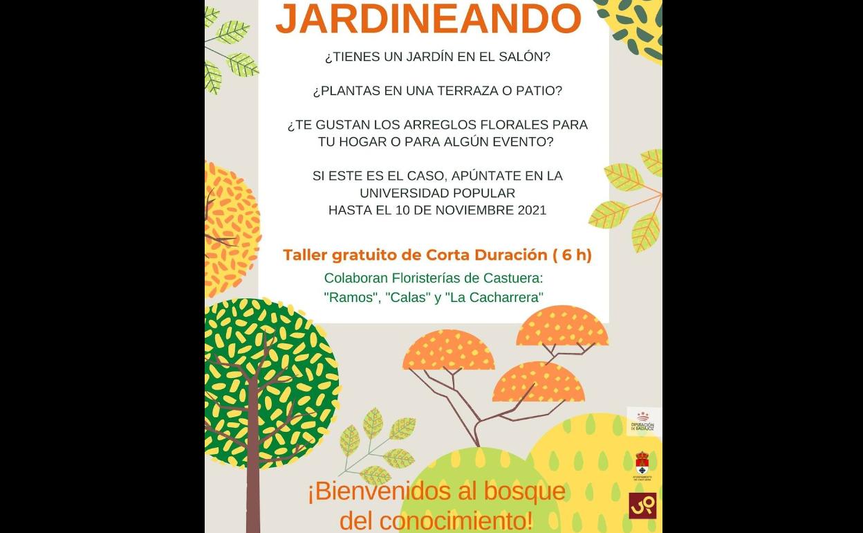La Universidad Popular oferta un taller de Jardinería