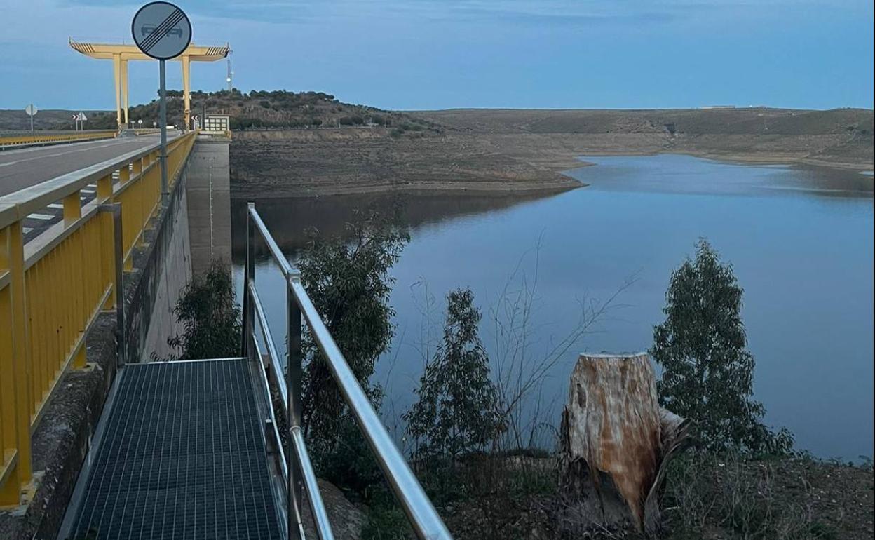 Embalse de La Serena el pasado sábado 26 de febrero 
