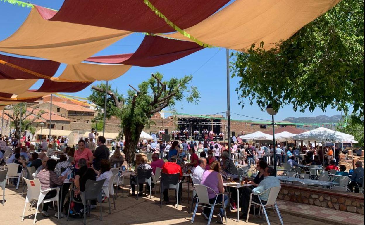 Ambiente festivo en XXIV Día de la comarca de La Serena celebrado en Peñalsordo
