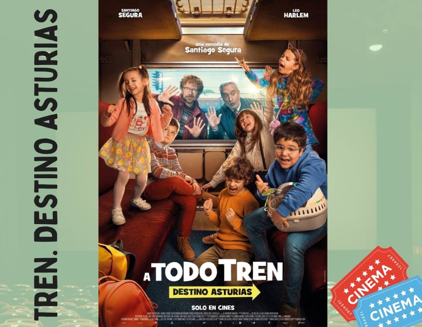 El auditorio del Centro Cultural acoge este lunes 19 de diciembre la proyección de la comedia «A todo tren. Destino Asturias»