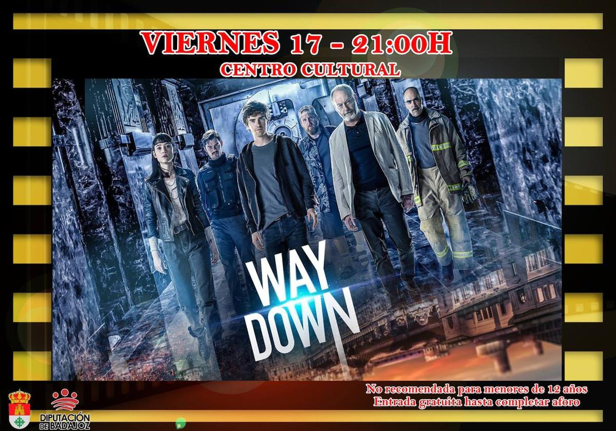 El auditorio del Centro Cultural acoge este viernes 17 de marzo la proyección de la película «Way Down»