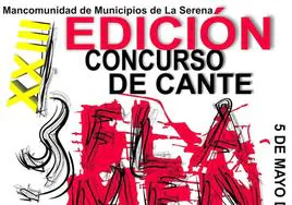 Cartel y bases del concurso de cante flamenco de la Mancomunidad de La Serena