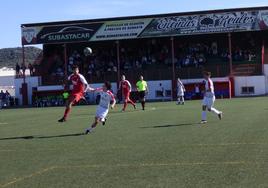 Imagen del partido de ayer domingo en el Manuel Ruiz