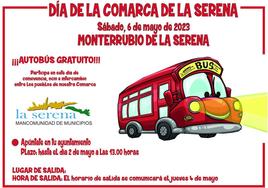 Servicio gratuito de autobuese para el Día de la Comarca de La Serena.