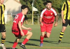 Imagen del partido del pasado domingo en Sierra de Fuentes.
