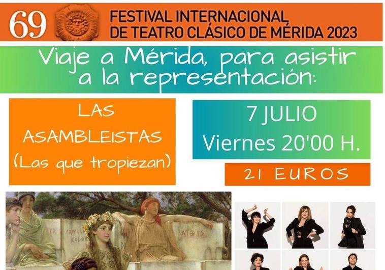 Últimas plazas para viaje al Festival de Teatro Clásico de Mérida