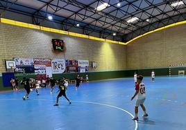 Imagen del partido inaugural de las 24 horas de fútbol sala.