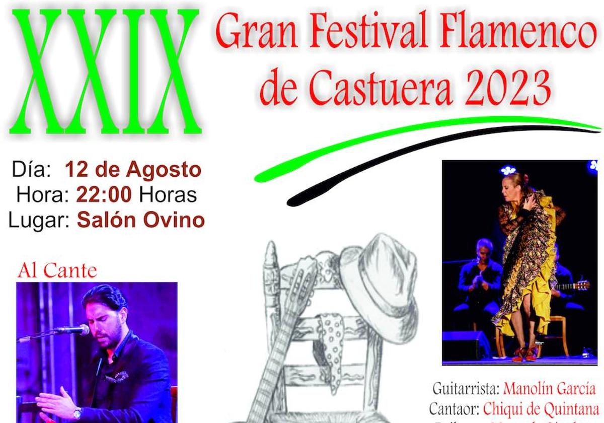 José Montoya Carpio «El Berenjeno», María José Campos Delgado y Manuela Sánchez, estarán en el XXIX festival flamenco de la peña Manzanito de Castuera.