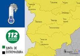 La alerta amarilla estará activada desde las 00.00 horas a las 23.59 horas del jueves, día 19 de octubre.